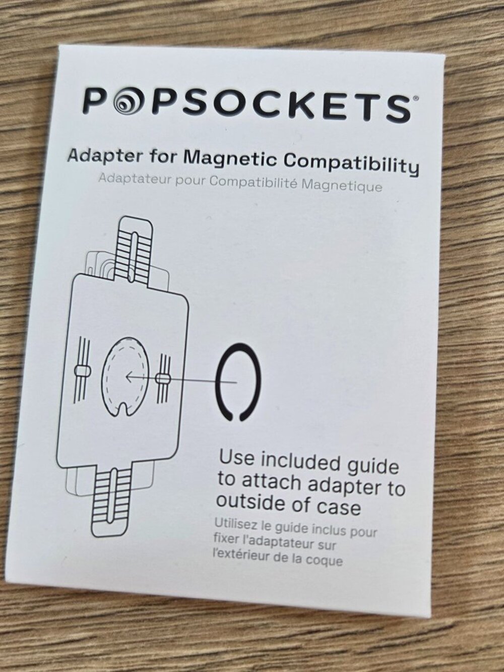 PopSockets Magnetic Adapter Ring White for MagSafe iPhone Pixel Samsung‎ NEW